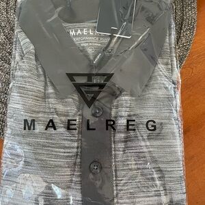 Gray Maelreg Performance Polo Shirt size XL
